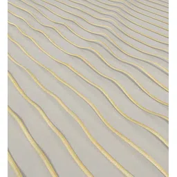 Gold Polyester Striped 9ft Sheer Eyelet 2 Pcs Door Curtains by ROSARAHOME image 3