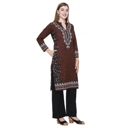 ROSARY Winter Women Ethnic Motifs Printed Regular Kurta with Palazzos-picture-24