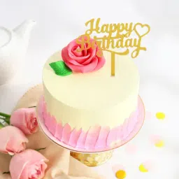 Rose Decor Mini Birthday Cake (300 Gm)-picture-11