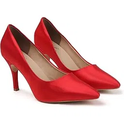 rose italia Women’s Pointed Toe Pumps in Satin – High Heel Classic Stiletto Heels for Party, Wedding, Office & Evening | Elegant Slip-On Formal Shoes for Women-picture-34