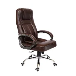 Rose 297 Executive High Back Office Chair Faux Leather Brown-picture-43