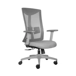 Rose Henley Ergonomic Office Chair Mid Back Grey India-picture-33