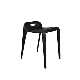 Rose Mars ‎Plastic ‎Mid Back Cafe Plastic Stool for Cafe Restaurant Black (Set of 4)-picture-31