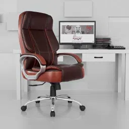 Rose SpaceX 50x55x129cm Leather Black &a; Maroon High Black Executive Chair-picture-11