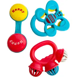 rosefair Rattle 3pcs Packing Non Toxic Bright and Colorful Rattles Baby Boy Girl Toys Set Rattle-picture-21