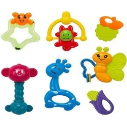 rosefair Rattles for New Born Baby Teether Non Toxic Toy Set for Toddler, 7 Pcs Rattle Rattle-picture-12
