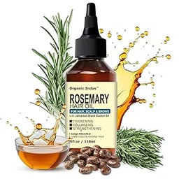 Rosemary Hair Oil 118ml | Natural rosemary and Jamaican black castor oil blend for stimulating growth, nourishing dry scalp, and strengthening thin or damaged hair in men and women-picture-30