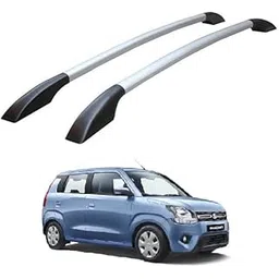 ROSHNEER Compatible Wagon R Car Non-Drilling Metal Roof Rail Set Suitable for Maruti Suzuki Wagon-R and Universal Car Roof Rail Stylish with Adhensive Tape for All Cars and All Models Silver, 122CM-picture-33