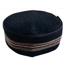 roshni by sunita bali Handmade Unisex Cap (Black) Small - 21.5 inches Around Forehead .Small Size-picture-25