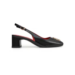 ROSSO BRUNELLO Leather Party Block Pumps-picture-23