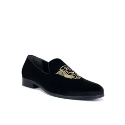 ROSSO BRUNELLO Men Embroidered Formal Slip-On Shoes-picture-14