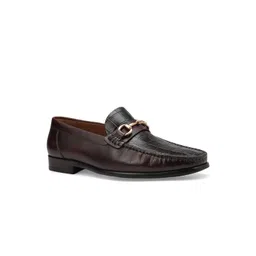 ROSSO BRUNELLO  Men Textured Leather Formal Loafers-picture-24