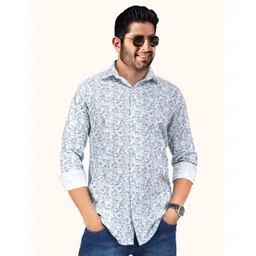 ROUGHELLS Men Slim Fit Floral Printed Casual Shirt-picture-33