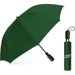 roughhouse Foldable Golf Umbrella – Windproof, Tri-Fold Large Umbrella for Men & Women | Stylish & Portable | All-Weather Protection for Rain, Sun, Travel, & Outdoor Use-picture-42