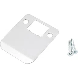 Round Corner Extended Lip Strike Plate, 2-1/4" x 2", (2-1/2" Overall Length), Satin Chrome by Stone Harbor Hardware-picture-34