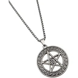 Round Pendant for Men Silver Boys Mens boyfriend gents Boy girls Women Unisex Stainless Steel arrow Necklace Long Locket Valentine gifts Stylish Simple Chain Pendant-picture-38