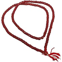 Round Shaped Beads Original Moonga Moti Mala/Kanthi Mala for Neck & Hand for Womens Mens - Pack of 1-picture-20