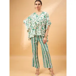 routes by all about you all about you Floral Printed Top With Trousers-picture-34