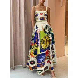 Routes by All About You Women Ethnic Motifs PrintedA-Line Maxi Dress-picture-27