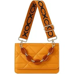 routica Women Quilted Sling Bag with Chain Strap | Premium PU Crossbody Handbag with Magnetic Snap | Stylish Casual Shoulder Purse-picture-32