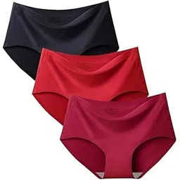 ROUXOUS Women's Seamless Panty | Underwear | Stretch Briefs Soft Underpants Breathable Ladies Panties (Pack of 3) (Multicolour) (S, Multicolour-10)-picture-57