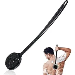 Row&Keep Silicone Body Scrubber for Shower with Long Handle, Double Sided Shower Brush for Shower Exfoliating and Massage Can Produce Rich Foam, Long Handle Back Scrubber for Men-picture-14