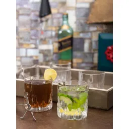 ROXX Volvic Transparent Glass Whisky Glasses (230 ml) - Set of 12-picture-18