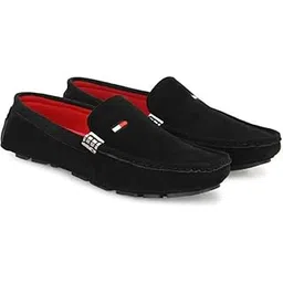 royal cruzz Loafer Shoes for Men Slip On Shoes Casual Shoes for Men | Black | 9-picture-38