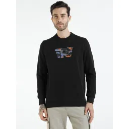 Royal Enfield Black Cotton Regular Fit Digital Printed Sweatshirt-picture-46