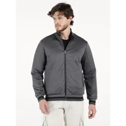 Royal Enfield Black Polyester Solid Regular Fit Jacket-picture-24