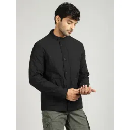 Royal Enfield Black Regular Fit Quilted Quilted Jacket-picture-39