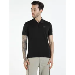 Royal Enfield Black Regular Fit Solid Polo T-Shirt-picture-10