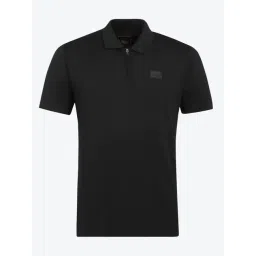 Royal Enfield Black Regular Fit Solid Polo T-Shirt image 5