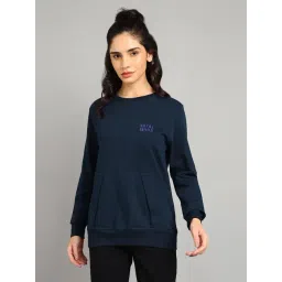 Royal Enfield Blue Cotton Terry Regular Fit Sweatshirt-picture-39