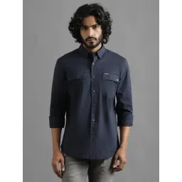 Royal Enfield Dark Blue Regular Fit Shirt-picture-36