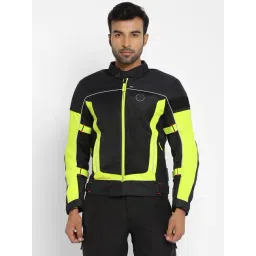 Royal Enfield Explorer V4 Pro Green & Black Regular Fit Biker Jacket-picture-13
