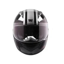 Royal Enfield Grey Hard Polycarbonate Plastic Street Prime Pinstripe Womens Helmet-picture-41