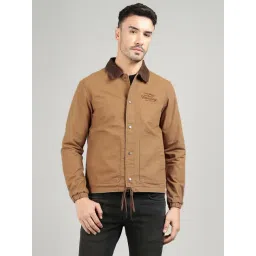 Royal Enfield Men Regular Brown Full Sleeve Nylon Jacket-picture-29
