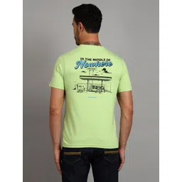 Royal Enfield Men Typography Printed Short Sleeves Cotton Casual T-shirt-picture-29