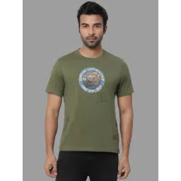 Royal Enfield Olive Regular Fit Print T-Shirt-picture-11