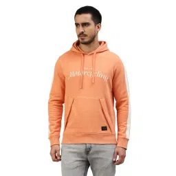 Royal Enfield Peach Regular Fit Printed Hooded Sweatshirt-picture-19