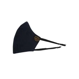Royal Enfield Unisex Blue Solid Pure Cotton Reusable Denim Cloth Mask-picture-12