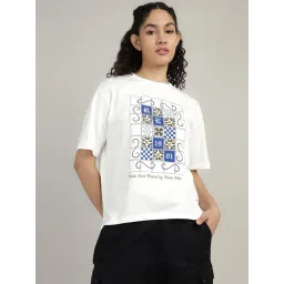 Royal Enfield White Cotton Printed Short Sleeves T-Shirt-picture-17