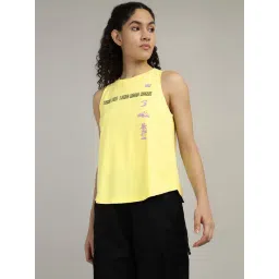 Royal Enfield Yellow Cotton Printed Sleeveless T-Shirt-picture-29