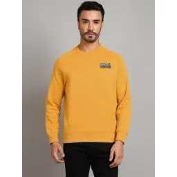 Royal Enfield Yellow Regular Fit Solid Sweatshirt-picture-29