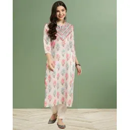 royal export x ag Women Floral Print Straight Kurta-picture-27