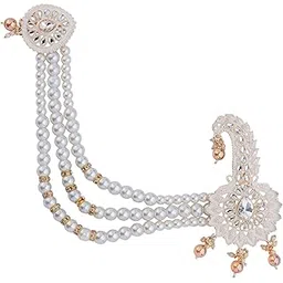 Royal Groom Kalgi with Pearl Embellishments & Intricate Kundan Work-picture-58