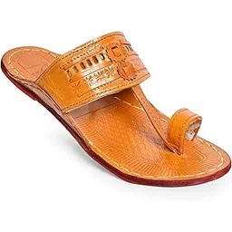 royal khwaab Kolhapuri Chappal for Men|Kolhapuri Slippers for Men|Kolhapuri Shoes for Men|Leather Slippers for Men|Wedding Slippers for Men-B1-picture-26