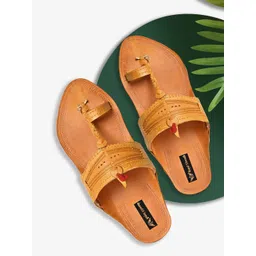 ROYAL KHWAAB Men Ethnic Leather Comfort Sandals-picture-10