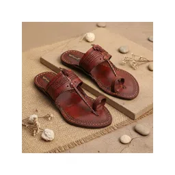 ROYAL KHWAAB Men Leather Comfort Sandals-picture-25
